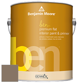 Benjamin Moore Ben W625 Premium Interior Latex Flat краска цвет 999 Rustic Taupe