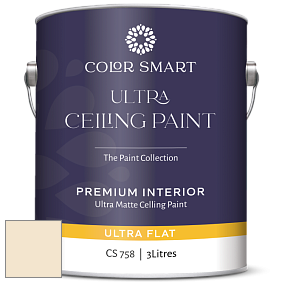 COLOR SMART CS 758 ULTRA CEILING PAINT ультраматовая краска цвет 919 Buttermilk