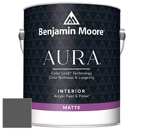 Benjamin Moore Aura 522 Interior Paint - Matte краска цвет 2134-30 Iron Mountain