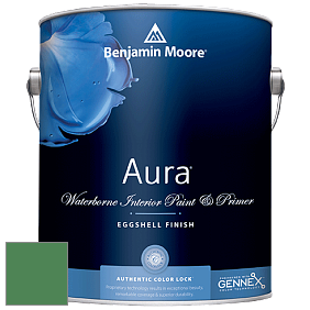 Benjamin Moore Aura 524 Waterborne Interior Eggshell Finish краска цвет 2035-30 Nile Green