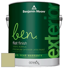 Benjamin Moore Ben 541 Waterborne Exterior Flat Finish краска цвет 537 Shades of Spring