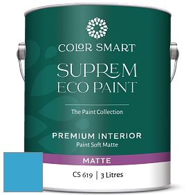 COLOR SMART CS 619 SUPREM ECO PAINT матовая краска цвет 790 Bayberry Blue