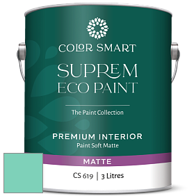 COLOR SMART CS 619 SUPREM ECO PAINT матовая краска цвет NCS S 1040-B80G 