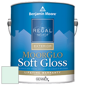 Benjamin Moore W096 Regal Select Exterior Paint-Moor GloSoft Gloss Finish краска цвет 2038-70 Irish Spring