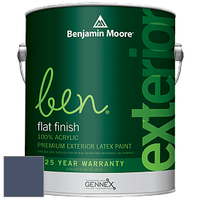 Benjamin Moore Ben 541 Waterborne Exterior Flat Finish краска цвет 826 Stunning