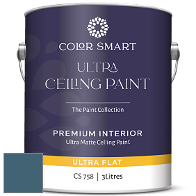COLOR SMART CS 758 ULTRA CEILING PAINT ультраматовая краска цвет 2062-30 Blue Danube