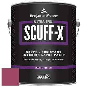 Benjamin Moore 484 Ultra Spec SCUFF-X Interior Matte Finish краска цвет 2078-20 Raspberry Glaze