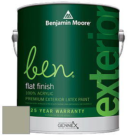 Benjamin Moore Ben 541 Waterborne Exterior Flat Finish краска цвет 473 Weekend Getaway