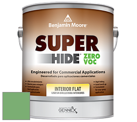 Benjamin Moore 355 Super Hide Zero Voc Interior Flat краска цвет 573 Four Leaf Clover