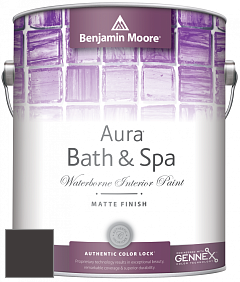Benjamin Moore Aura 532 Bath & Spa Waterborne Interior Paint Matte Finish краска цвет RAL 8019 