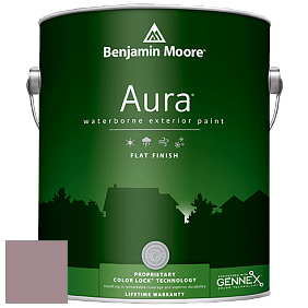 Benjamin Moore Aura 629 Waterborne Exterior Flat Finish краска цвет 1251 Mulberry Wine