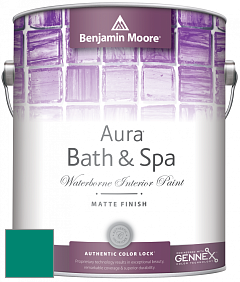 Benjamin Moore Aura 532 Bath & Spa Waterborne Interior Paint Matte Finish краска цвет NCS S 3060-B70G 