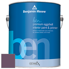 Benjamin Moore Ben W626 Premium Interior Latex Eggshell краска цвет 1379 Eggplant