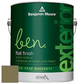 Benjamin Moore Ben 541 Waterborne Exterior Flat Finish краска цвет 497 Shady Lane