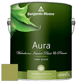 Benjamin Moore Aura 528 Waterborne Interior Semi-gloss Finish краска цвет 406 Huntington Green