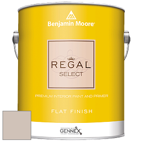 Benjamin Moore 547 Regal Select Waterborne Interior Flat Finish краска цвет 989 Alphano Beige