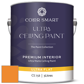 COLOR SMART CS 758 ULTRA CEILING PAINT ультраматовая краска цвет 2017-20 Sharp Cheddar