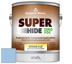Benjamin Moore 355 Super Hide Zero Voc Interior Flat краска цвет 815 Swiss Blue