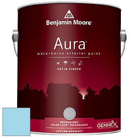 Benjamin Moore Aura 631 Waterborne Exterior Satin Finish краска цвет 786 Highland Breeze