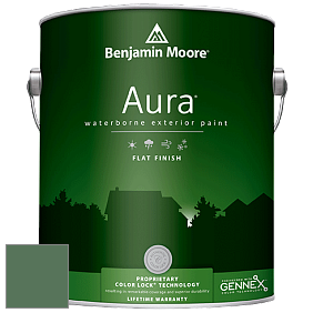 Benjamin Moore Aura 629 Waterborne Exterior Flat Finish краска цвет 567 Balsam