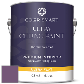 COLOR SMART CS 758 ULTRA CEILING PAINT ультраматовая краска цвет 2073-30 Passion Plum