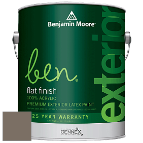 Benjamin Moore Ben 541 Waterborne Exterior Flat Finish краска цвет 980 Woodcliff Lake