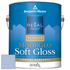 Benjamin Moore W096 Regal Select Exterior Paint-Moor GloSoft Gloss Finish краска цвет 1418 Oriental Iris