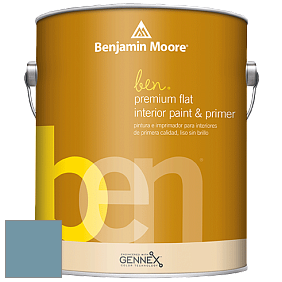 Benjamin Moore Ben W625 Premium Interior Latex Flat краска цвет 1664 Sea Reflections