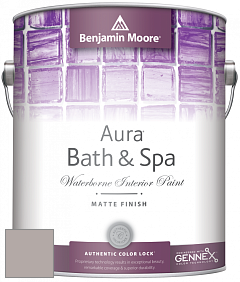 Benjamin Moore Aura 532 Bath & Spa Waterborne Interior Paint Matte Finish краска цвет 2109-50 Elephant Gray