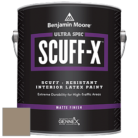 Benjamin Moore 484 Ultra Spec SCUFF-X Interior Matte Finish краска цвет 986 Smoky Ash