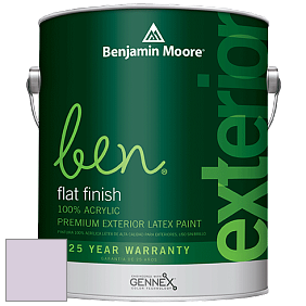 Benjamin Moore Ben 541 Waterborne Exterior Flat Finish краска цвет 1388 Spring Lilac