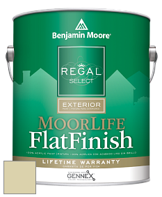 Benjamin Moore W105 Regal Select Exterior Paint-MoorLife Flat Finish краска цвет 527 Warren Acres