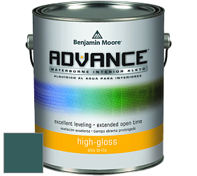 Benjamin Moore 794 Advance Interior Paint-High Gloss глянцевая алкидная эмаль цвет 735 Deep Sea Green