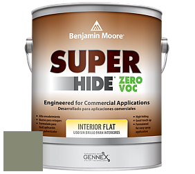 Benjamin Moore 355 Super Hide Zero Voc Interior Flat краска цвет AF-460 