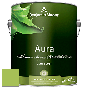 Benjamin Moore Aura 528 Waterborne Interior Semi-gloss Finish краска цвет 419 Malachy Green