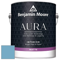 Benjamin Moore Aura 522 Interior Paint - Matte краска цвет 802 San Francisco Bay