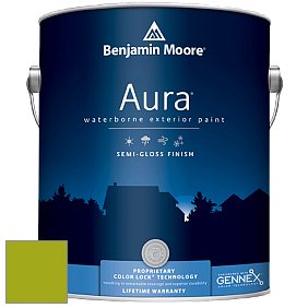 Benjamin Moore Aura 632 Waterborne Exterior Semi-Gloss Finish краска цвет 2027-10 Dark Lime
