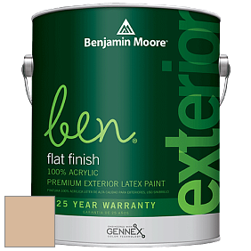 Benjamin Moore Ben 541 Waterborne Exterior Flat Finish краска цвет AF-195 