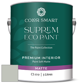 COLOR SMART CS 619 SUPREM ECO PAINT матовая краска цвет 1570 Gray Wisp