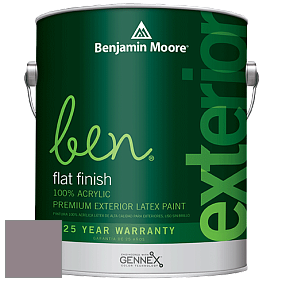 Benjamin Moore Ben 541 Waterborne Exterior Flat Finish краска цвет 1448 Frozen in Time