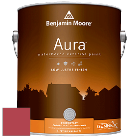 Benjamin Moore Aura 634 Waterborne Exterior Low Lustre Finish краска цвет 2003-20 Strawberry Red