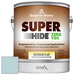 Benjamin Moore 355 Super Hide Zero Voc Interior Flat краска цвет 1654 Ashwood Gray