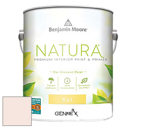 Benjamin Moore 514 Natura Interior Semi-Gloss Finish краска цвет 886 Blanched Coral