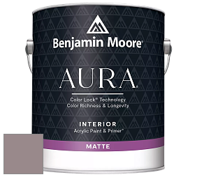 Benjamin Moore Aura 522 Interior Paint - Matte краска цвет 2114-40 Wet Concrete