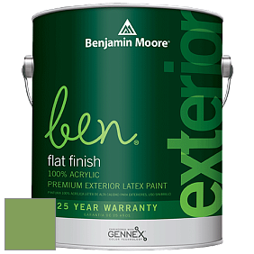Benjamin Moore Ben 541 Waterborne Exterior Flat Finish краска цвет 552 Pleasant Grove