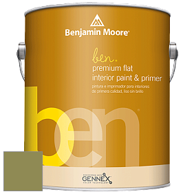 Benjamin Moore Ben W625 Premium Interior Latex Flat краска цвет 2145-20 Terrapin Green