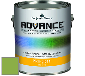 Benjamin Moore 794 Advance Interior Paint-High Gloss глянцевая алкидная эмаль цвет 420 Apple Lime Cocktail