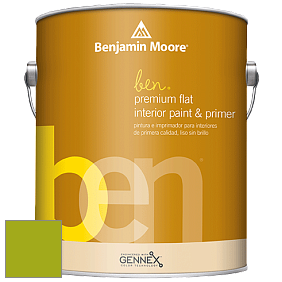 Benjamin Moore Ben W625 Premium Interior Latex Flat краска цвет 2027-10 Dark Lime