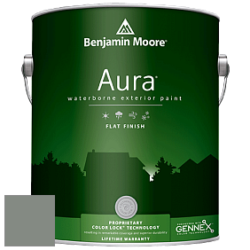 Benjamin Moore Aura 629 Waterborne Exterior Flat Finish краска цвет 1580 Intrigue