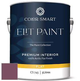 COLOR SMART CS 745 ELIT PAINT глубокоматовая моющаяся краска цвет 1357 Bottle of BordÃ©aux